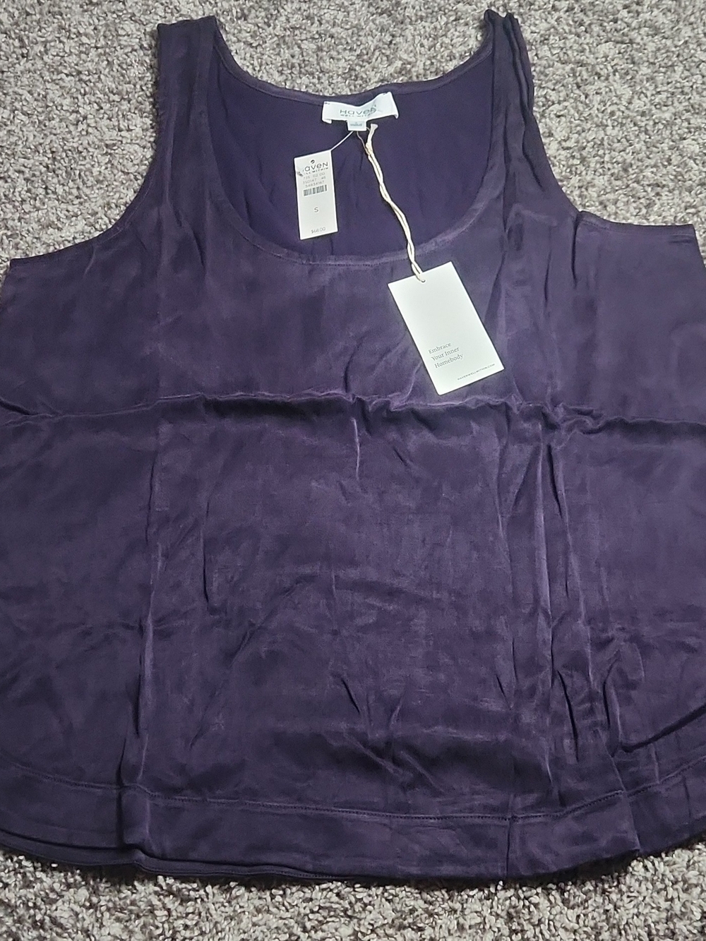 Haven Well Within Purple Scoop Neck Pajama Tank Top
